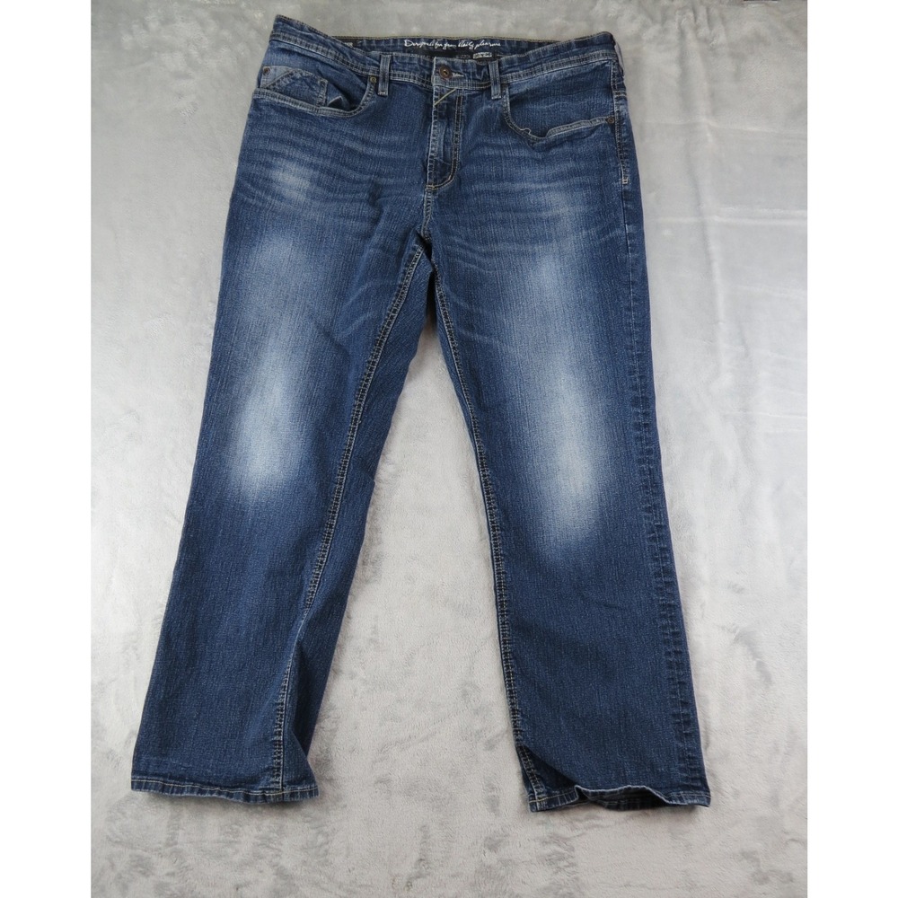 Buffalo Spencer IJ Denim Men's‎ Slim Fit Blue Wash Jeans 38x30 Bootcut